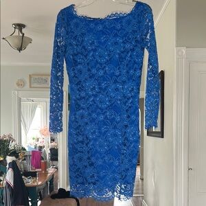 Elegant Blue Lace Dress WORN ONCE